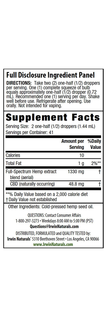 CBD Oils 2000 mg: Unflavored